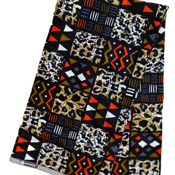 Multicolor African Print Fabric | African Wax| Ankara|  *Sold by the yard* - Picture 1 of 1